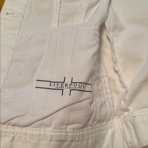 Near New Liverpool White Jean Jacket - Picture 4 of 6